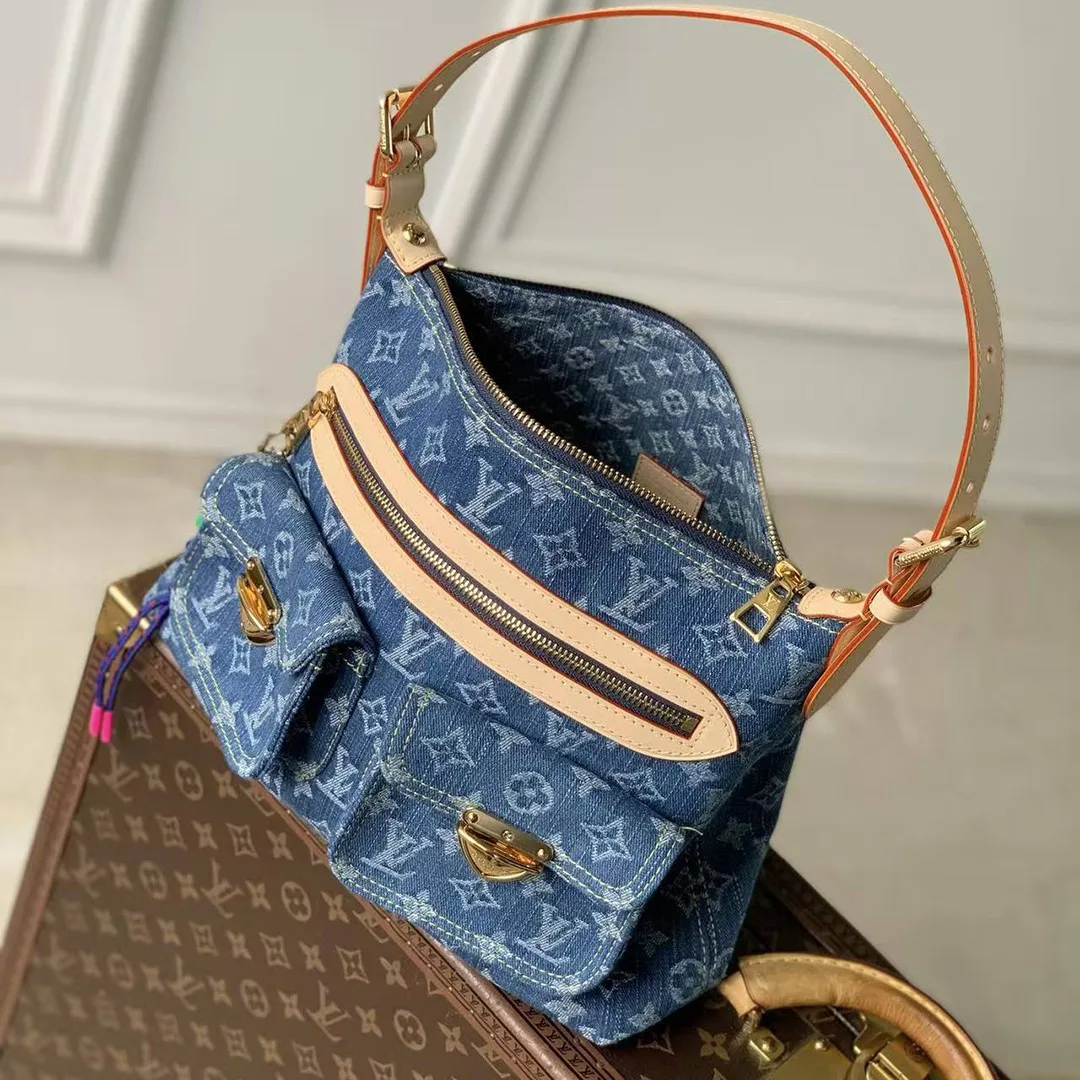 M27329 Baggy Monogram Blue Denim