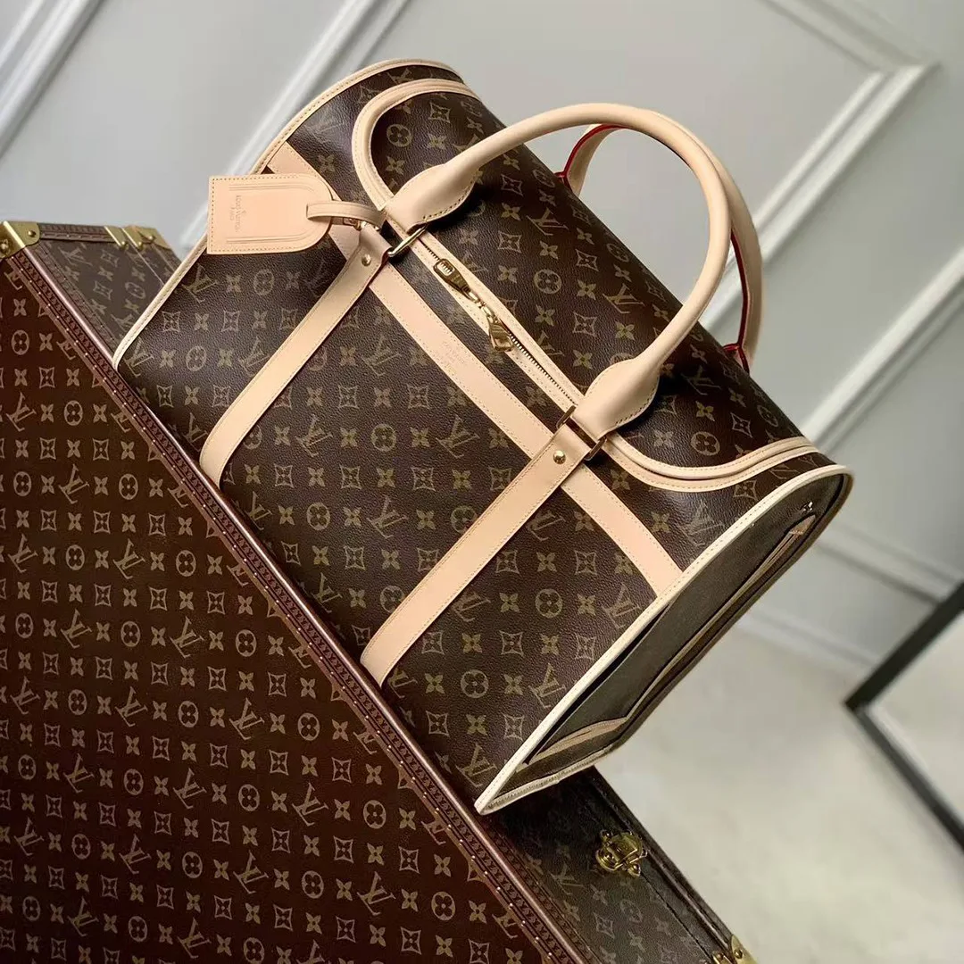 M45662 Pet Carrier Monogram Coated Canvas