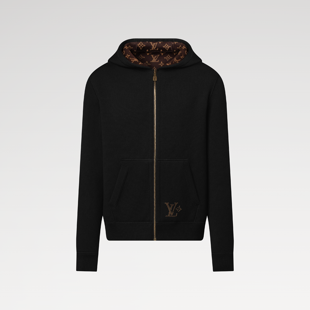 1AJBXH Monogram Reversible Double Face Hooded Blouson