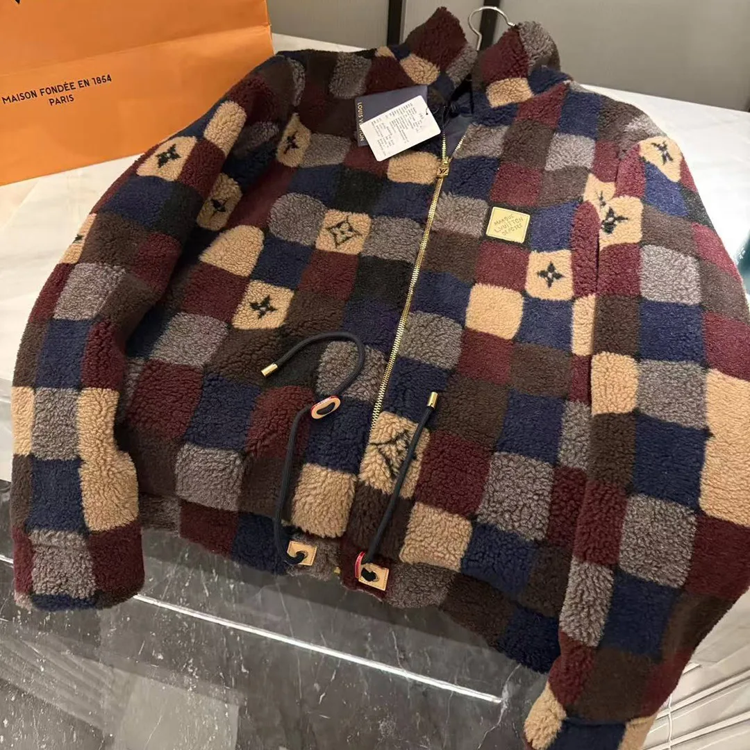 1AJCAT Damier Fleece Blouson Monogram Flower