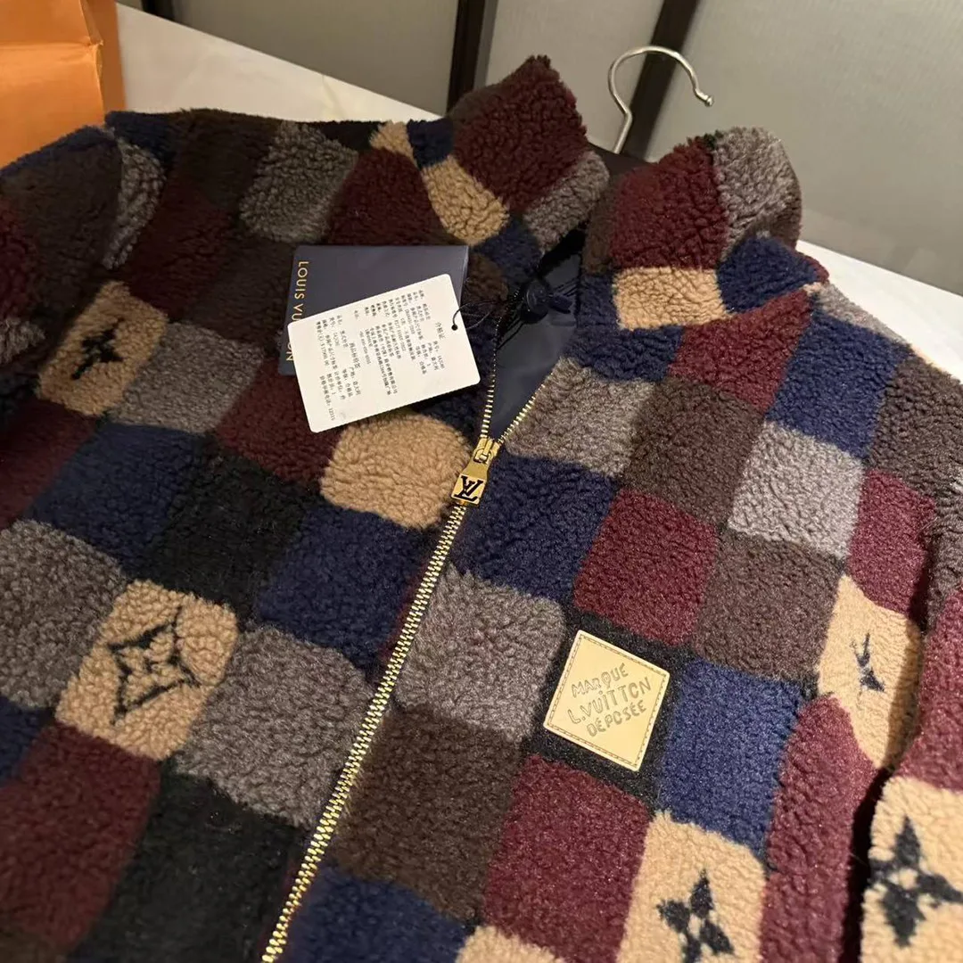 1AJCAT Damier Fleece Blouson Monogram Flower