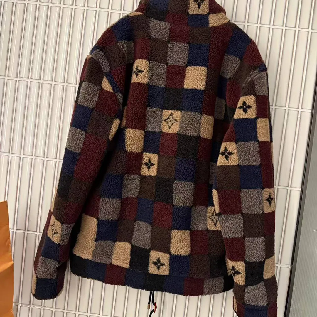 1AJCAT Damier Fleece Blouson Monogram Flower