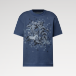 1AJBVD Short-Sleeved Jacquard Crewneck Monogram Horses - 1AJCAT 1 1AJBVD Short-Sleeved Jacquard Crewneck Monogram Horses