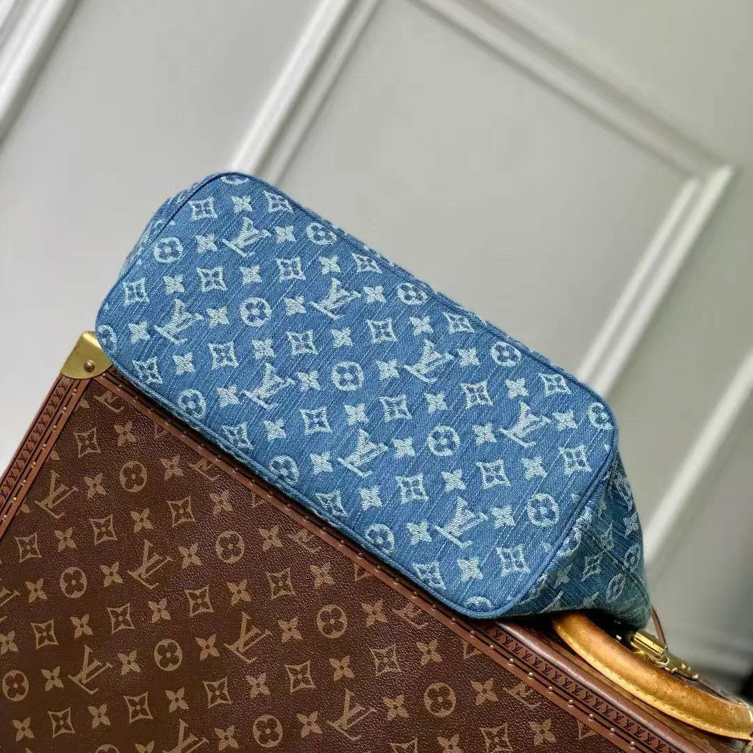 M13192 Neverfull MM Monogram Denim Blue