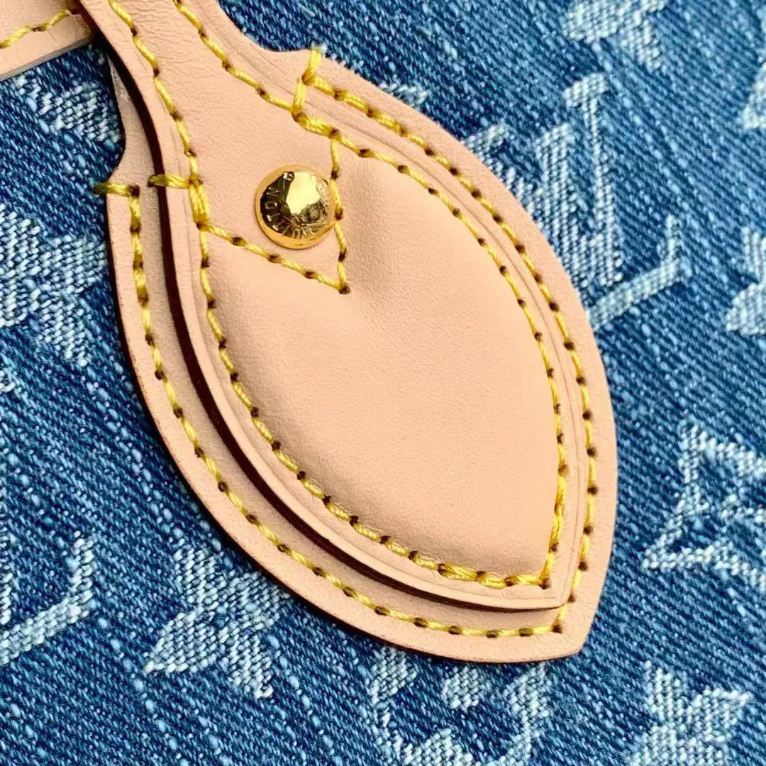 M13192 Neverfull MM Monogram Denim Blue