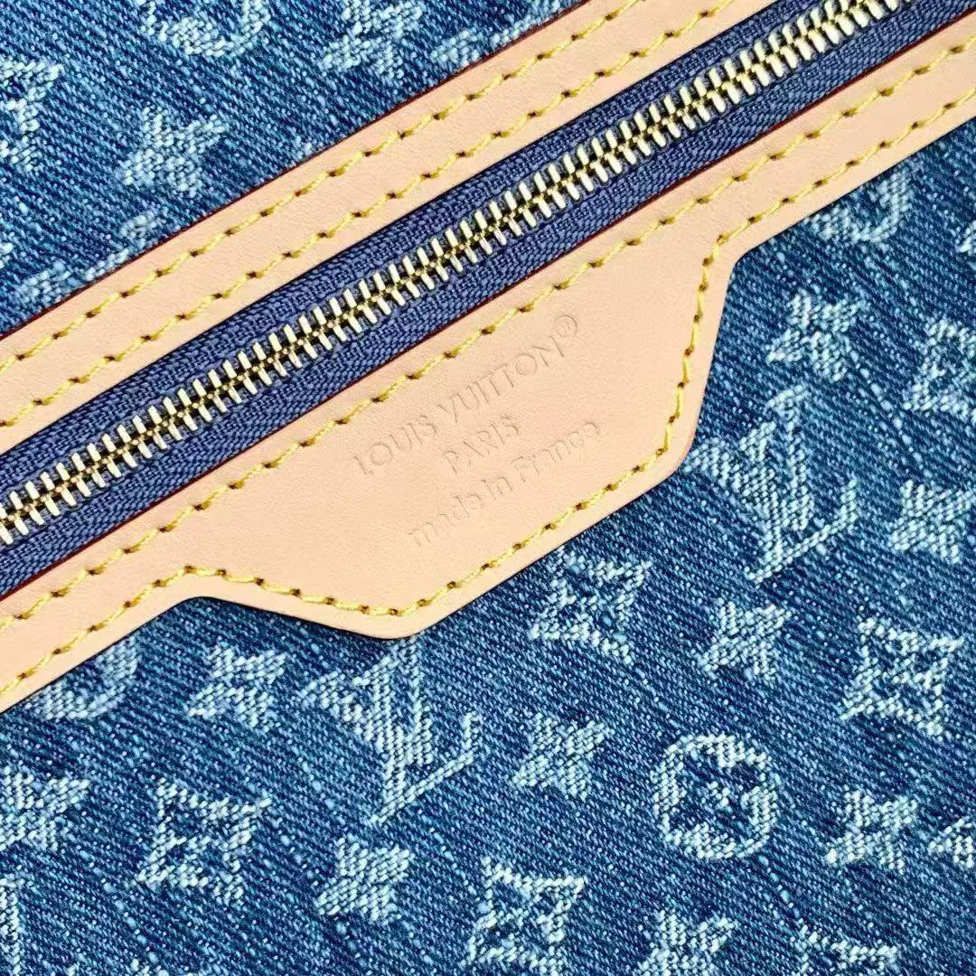 M13192 Neverfull MM Monogram Denim Blue