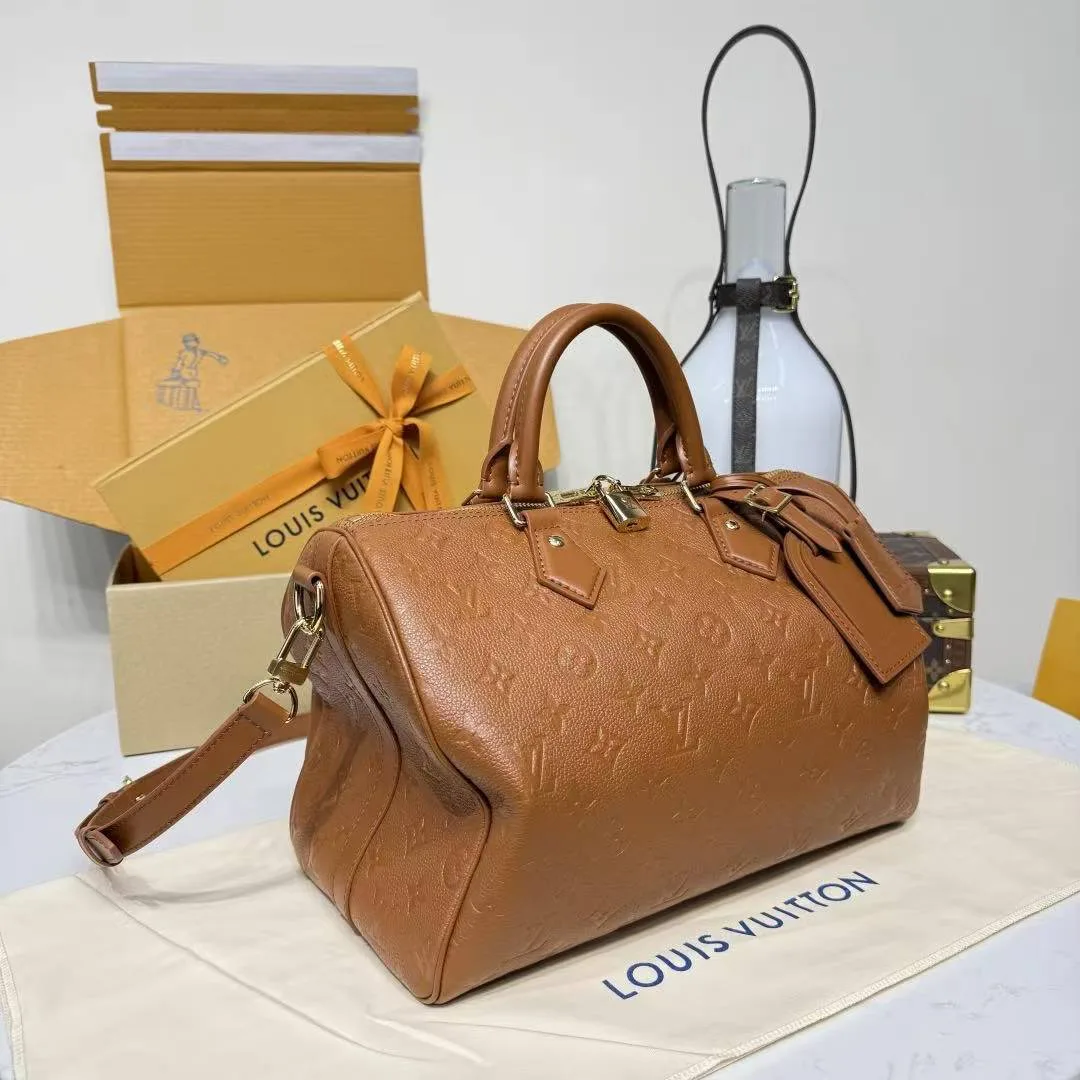M28662 Speedy Soft 30 Monogram Empreinte Leather Handbag