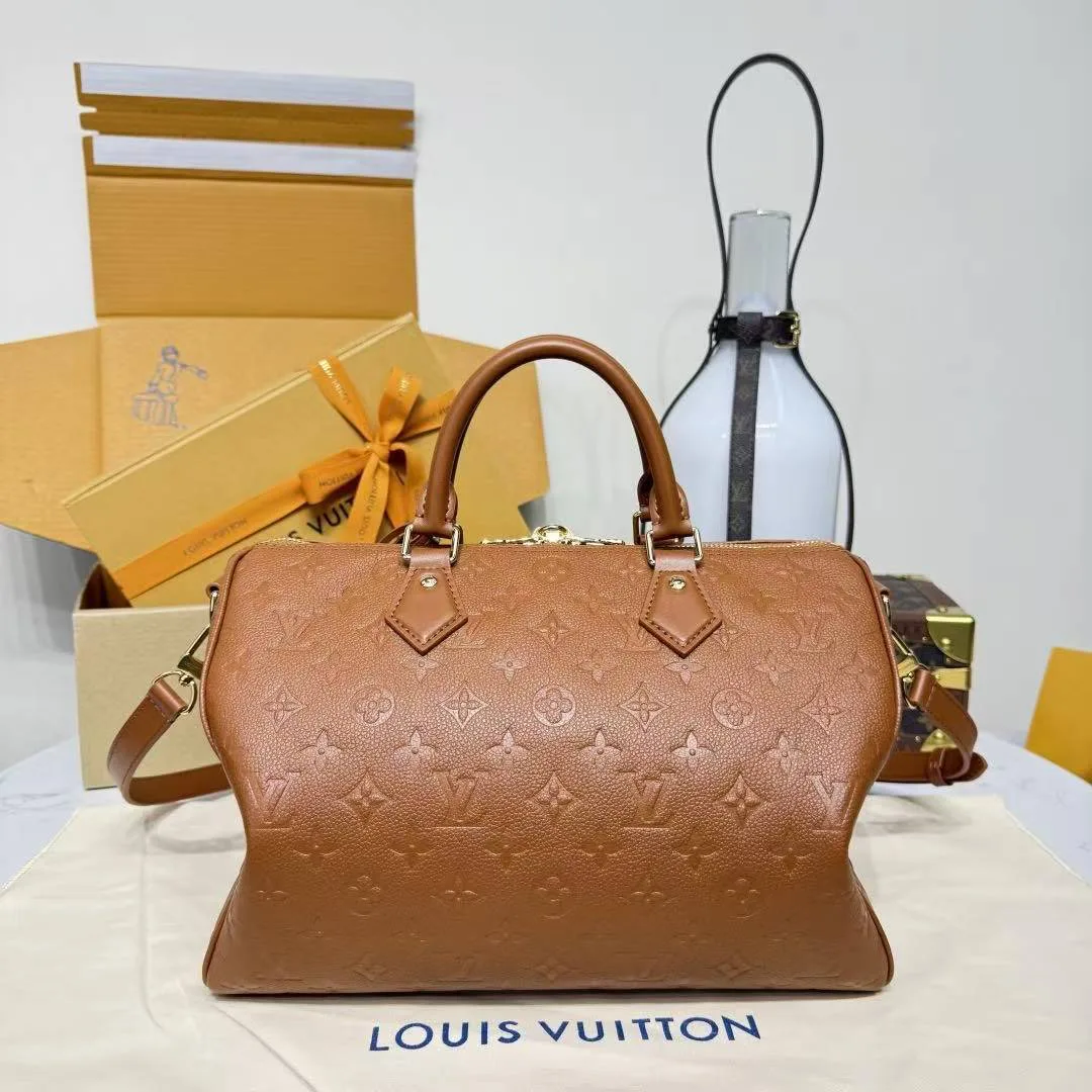 M28662 Speedy Soft 30 Monogram Empreinte Leather Handbag