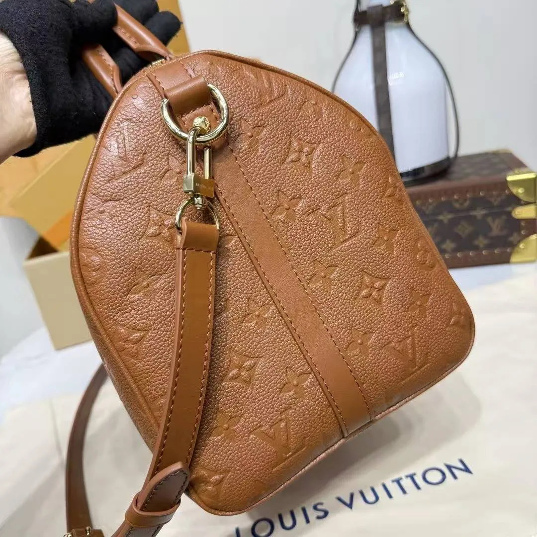 M28662 Speedy Soft 30 Monogram Empreinte Leather Handbag
