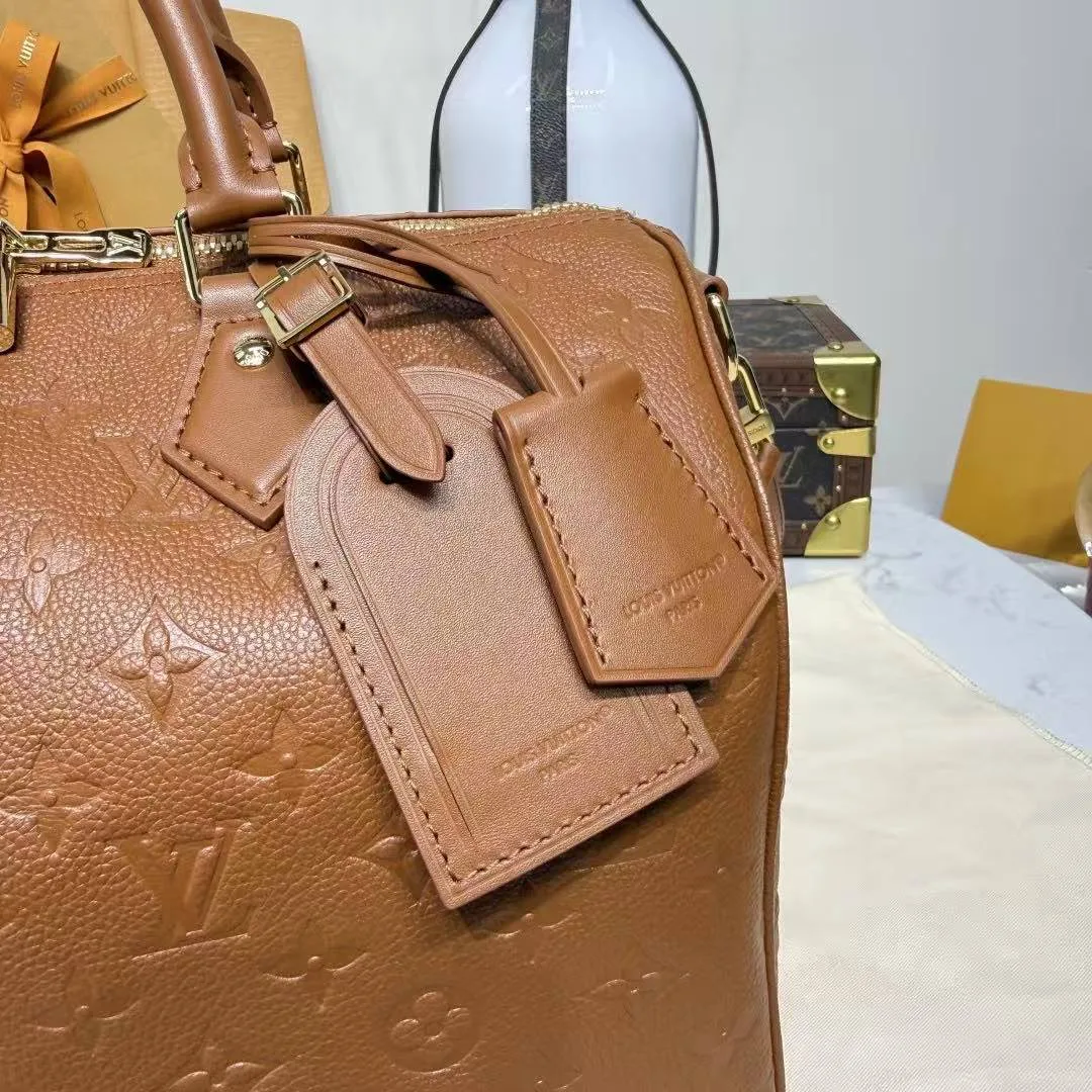 M28662 Speedy Soft 30 Monogram Empreinte Leather Handbag