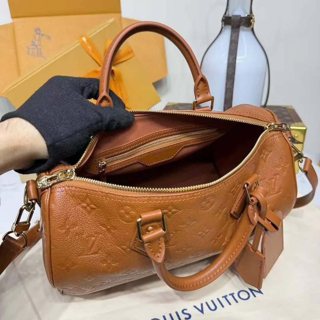 M28662 Speedy Soft 30 Monogram Empreinte Leather Handbag