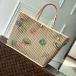 M11948 Neverfull Bandoulière Inside Out GM Tote Handbag Monogram Coated Canvas - M12605 1 M11948 Neverfull Bandoulière Inside Out GM Tote Handbag Monogram Coated Canvas