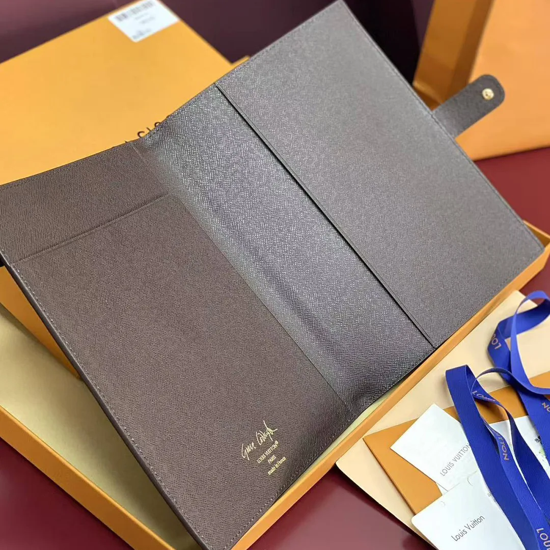 GI1395 Desk Agenda Cover MM Monogram Coated Canvas