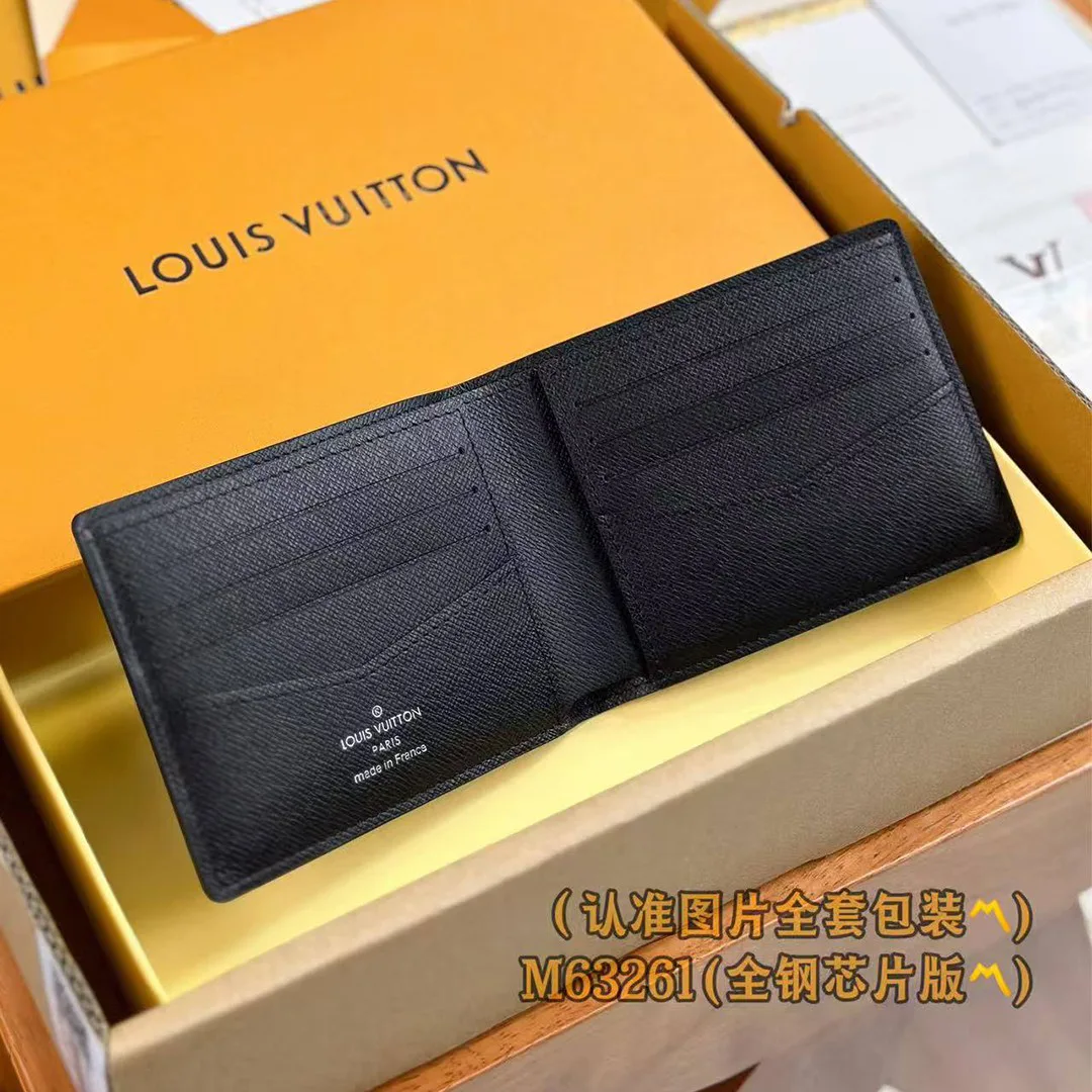 N63261 Slender Wallet Damier Graphite Coated Canvas