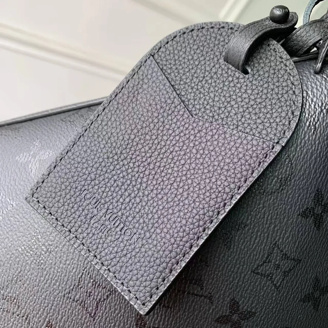 M27856 Vagabon Hobo Bag Black Monogram Midnight Coated Canvas