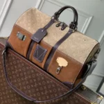 M26127 Keepall Bandoulière 50 Tan Monogram Suede Leather - M26019 1 M26127 Keepall Bandoulière 50 Tan Monogram Suede Leather