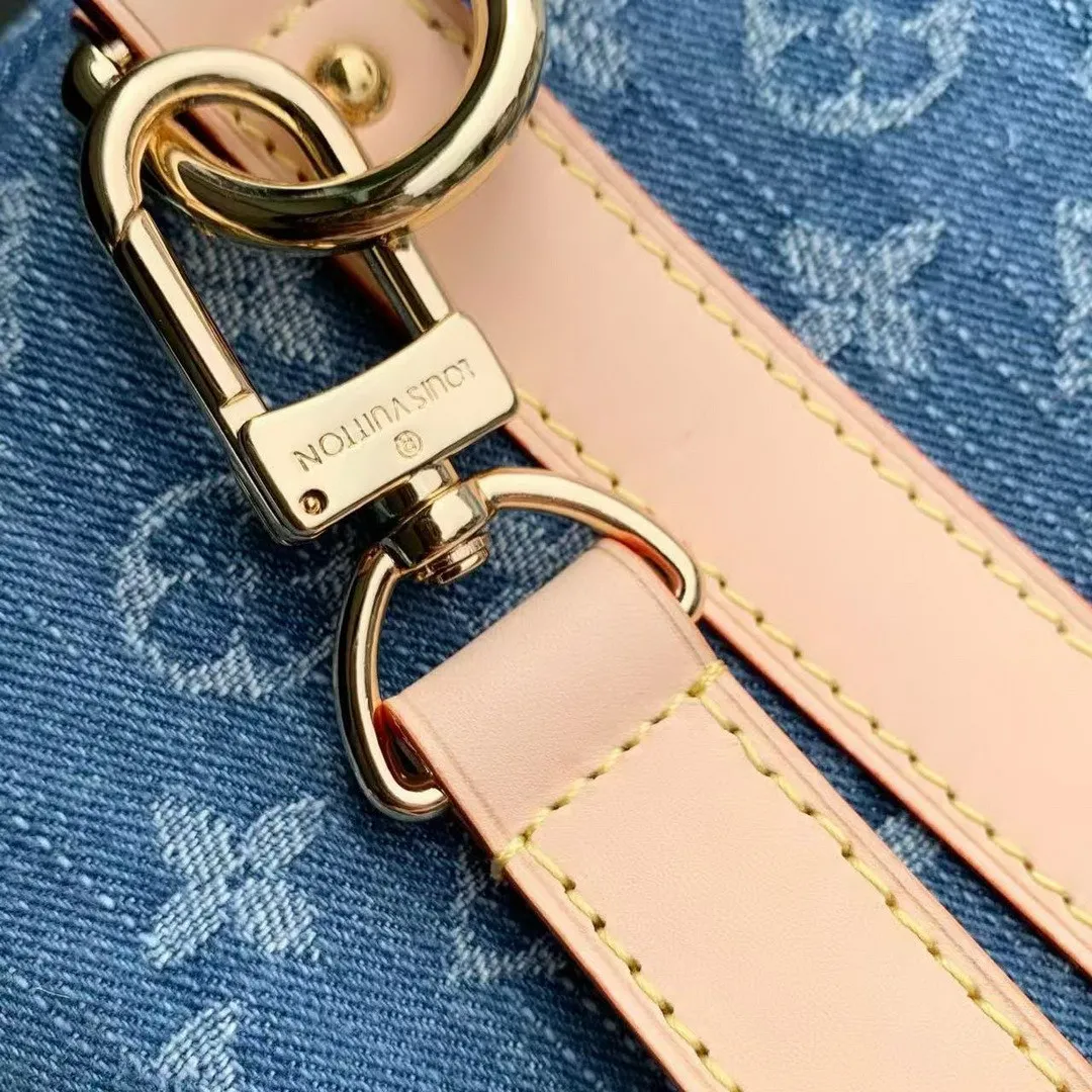 M27943 Keepall Bandoulière 45 Blue Denim Monogram Denim