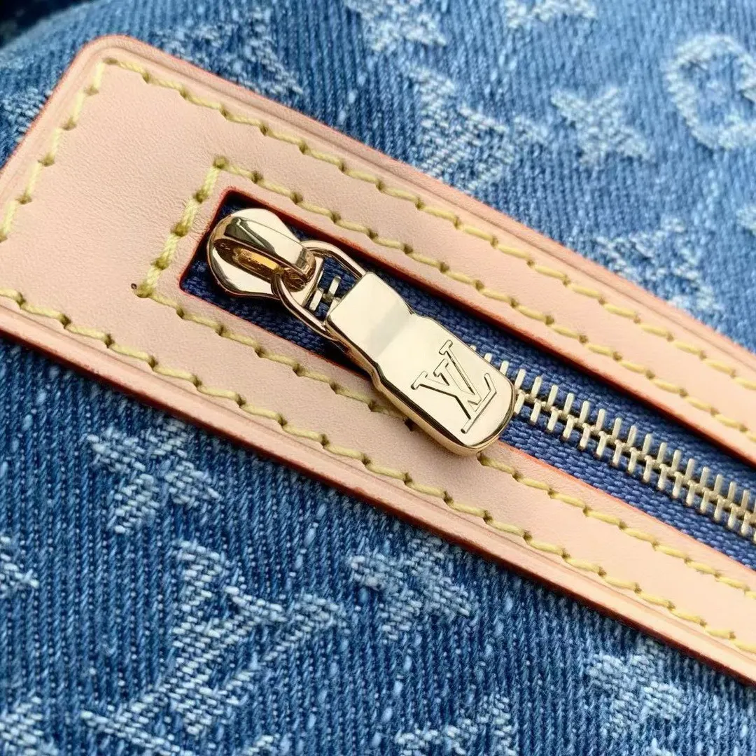 M27943 Keepall Bandoulière 45 Blue Denim Monogram Denim