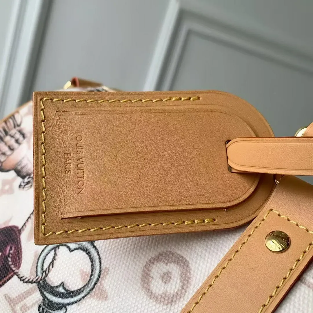M28780 Keepall Bandoulière 45 Monogram Dune Coated Canvas