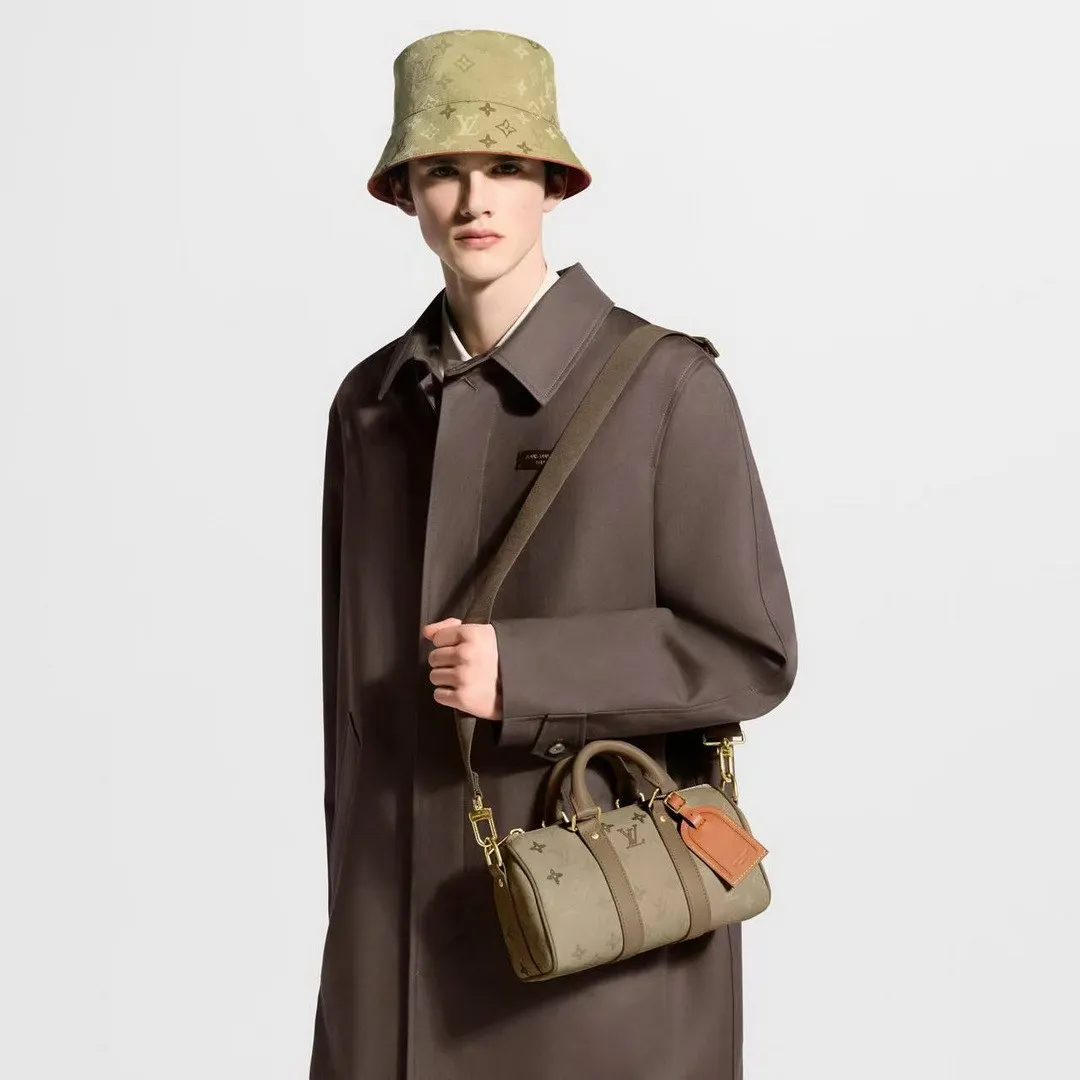 M29272 Keepall Bandoulière 25 Monogram Heritage Men's Bags Sand Beige Monogram Surplus Coated Canvas Handbags