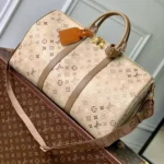 M29159 Keepall Bandoulière 50 Monogram Heritage Men's Bags Sand Beige Monogram Surplus Coated Canvas Handbags - M26931 2 M29159 Keepall Bandoulière 50 Monogram Heritage Men's Bags Sand Beige Monogram Surplus Coated Canvas Handbags