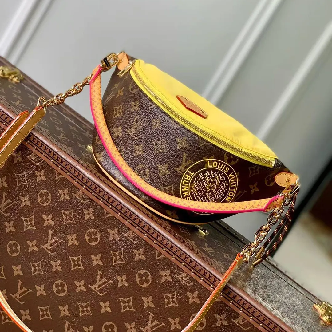 M27237 Bumbag Monogram Yellow Coated Canvas