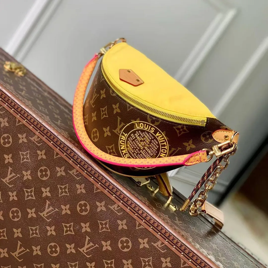 M27237 Bumbag Monogram Yellow Coated Canvas