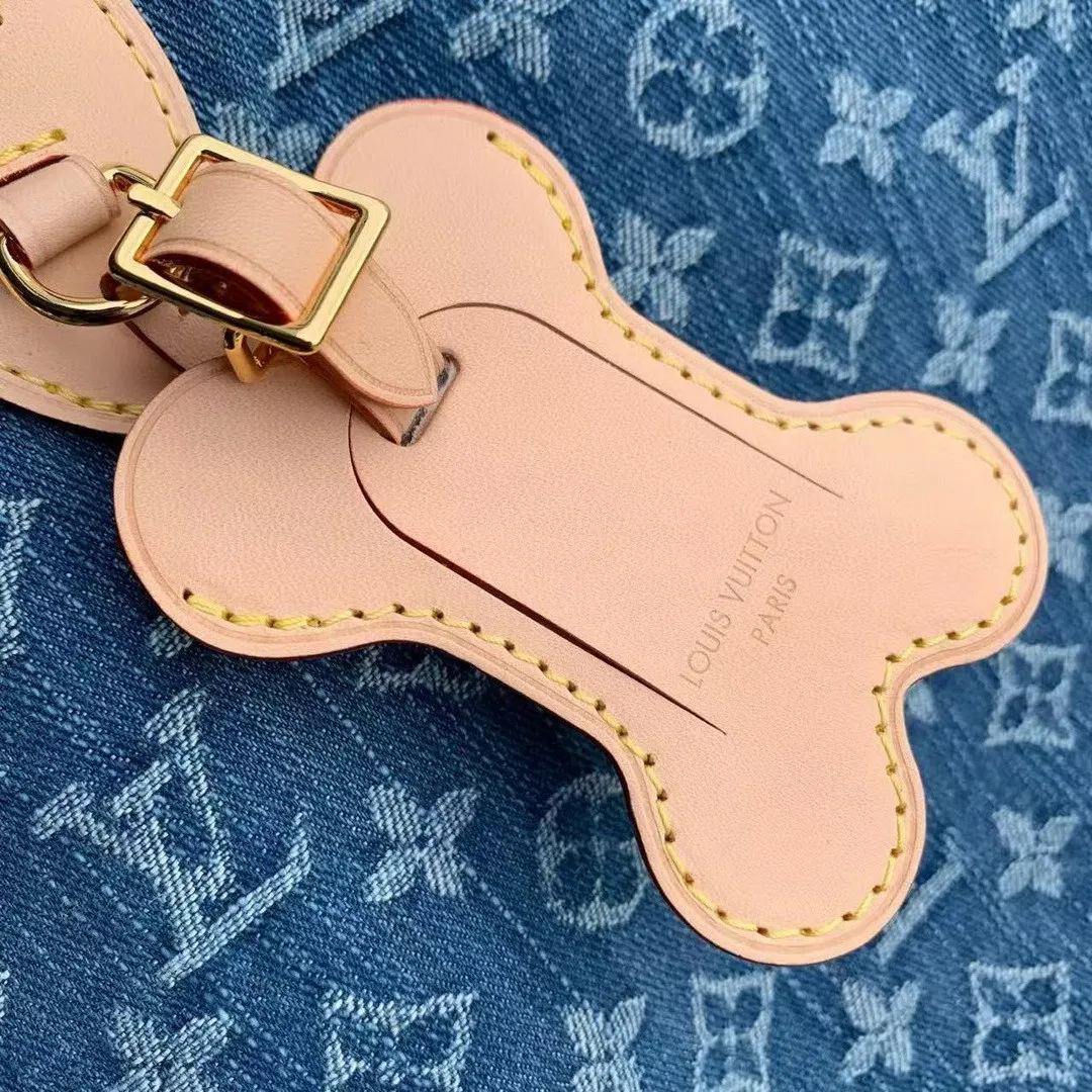 M28052 Neverwoof MM Blue Denim Monogram Denim