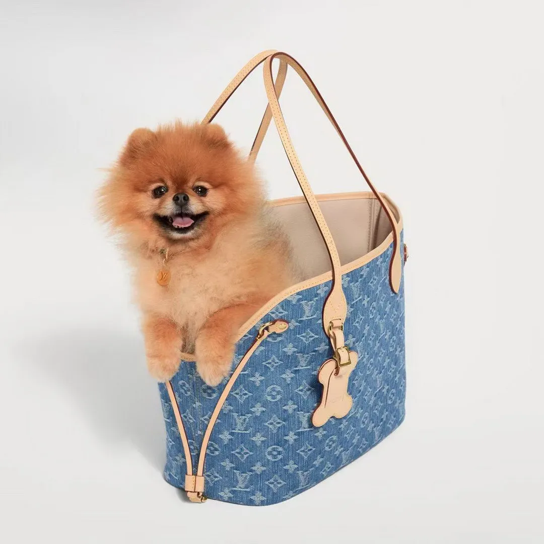 M28052 Neverwoof MM Blue Denim Monogram Denim