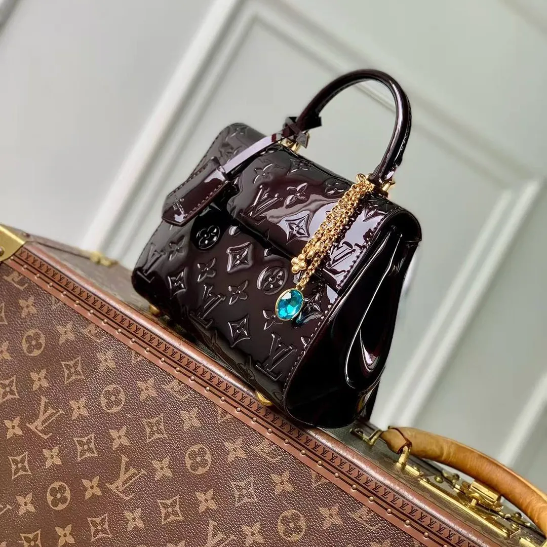 M27173 Cluny Mini Datewood Varnished Cowhide Leather