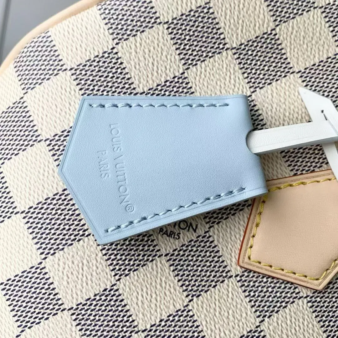 N40908 Speedy 30 Soft Bleu Olympe Damier Azur Coated Canvas