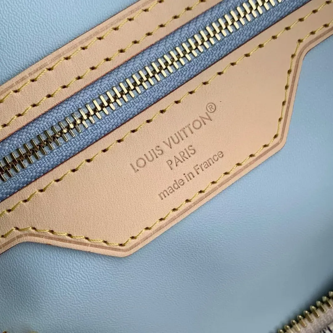 N40908 Speedy 30 Soft Bleu Olympe Damier Azur Coated Canvas