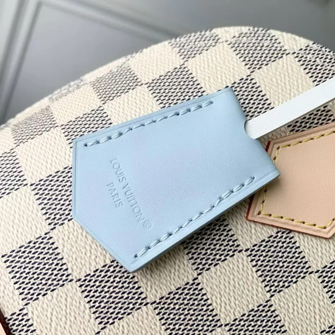 N40902 Alma BB Olympus Blue Damier Azur Coated Canvas