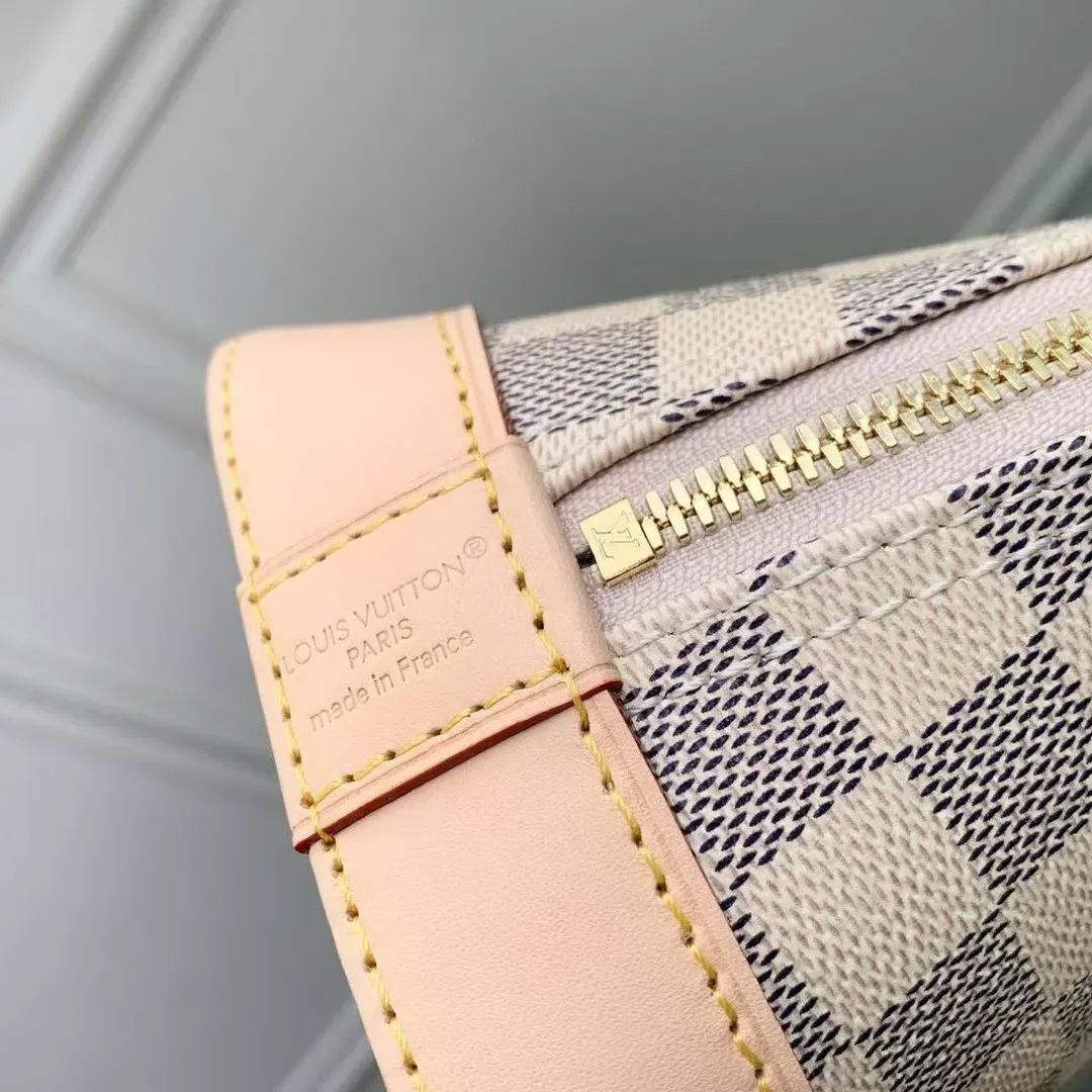 N40902 Alma BB Olympus Blue Damier Azur Coated Canvas