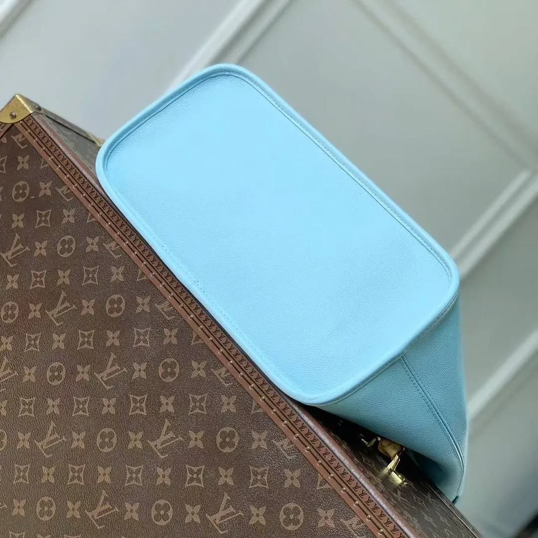 N40946 Neverfull Inside Out MM Bleu Olympe Damier Azur Coated Canvas