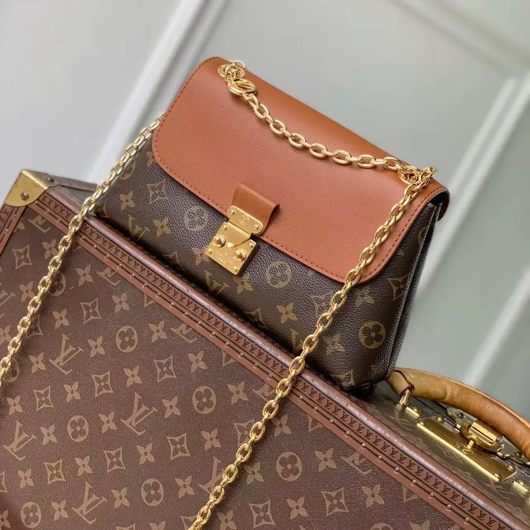M28588 Madeleine BB Monogram Cognac Brown Coated Canvas