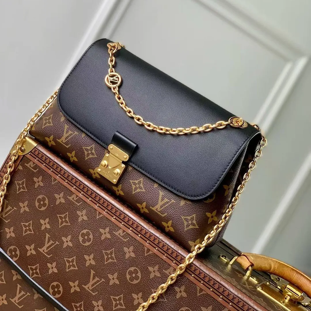 M28610 Madeleine PM Handbag Monogram Black Coated Canvas