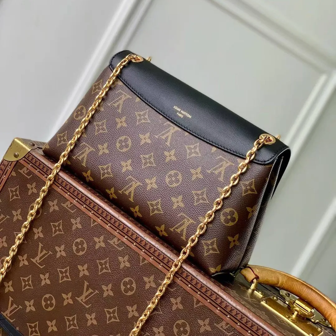 M28610 Madeleine PM Handbag Monogram Black Coated Canvas