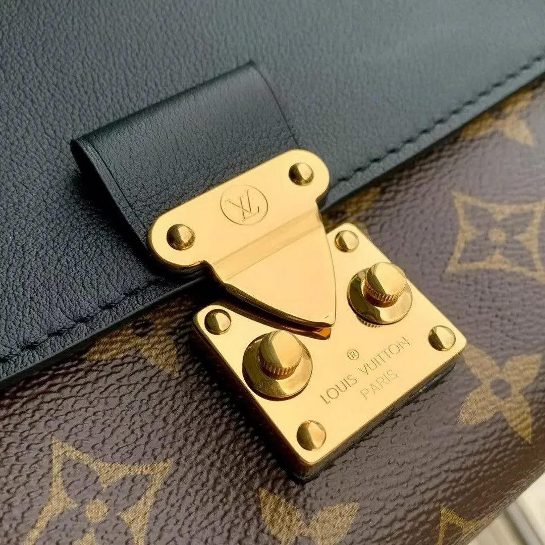 M28610 Madeleine PM Handbag Monogram Black Coated Canvas