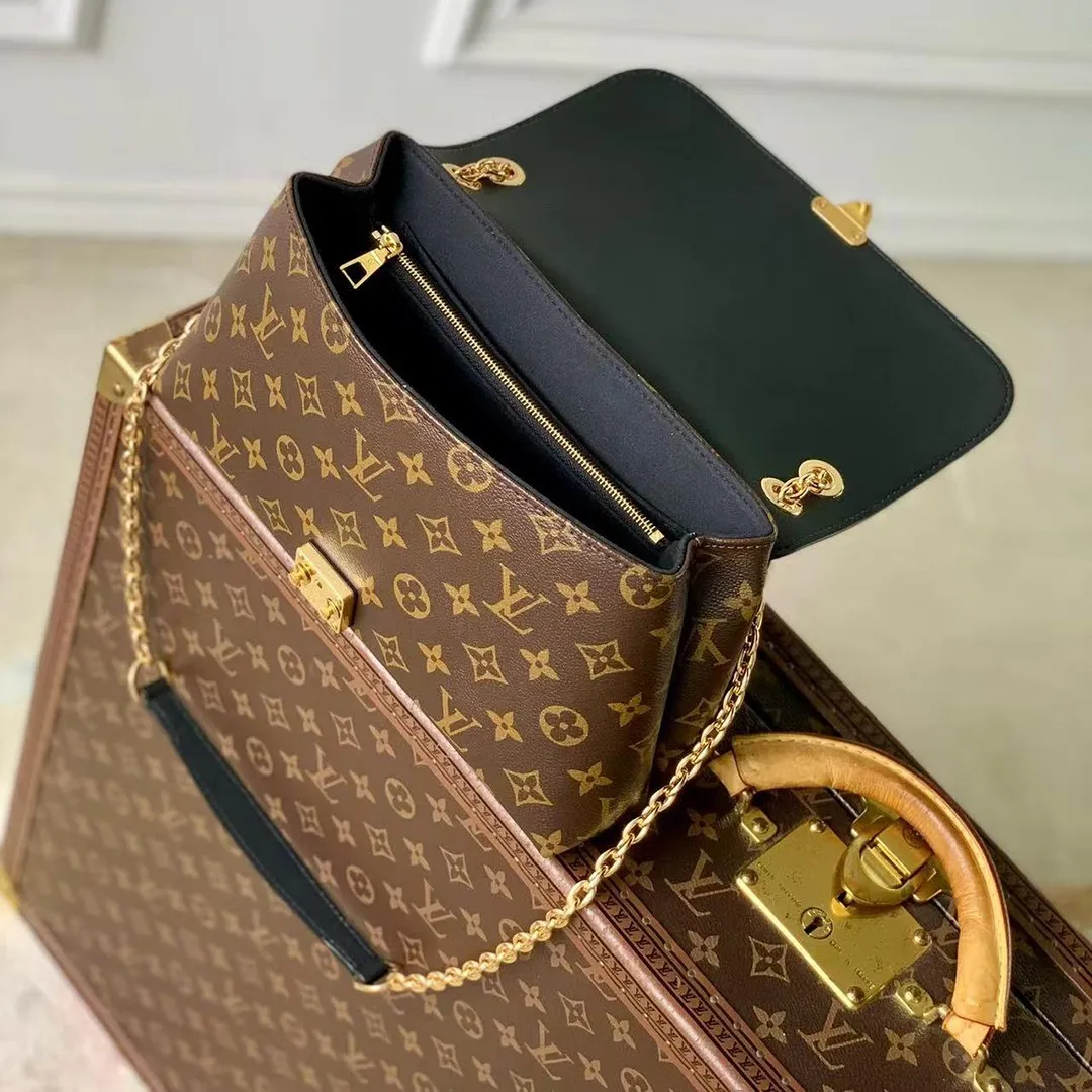 M28610 Madeleine PM Handbag Monogram Black Coated Canvas
