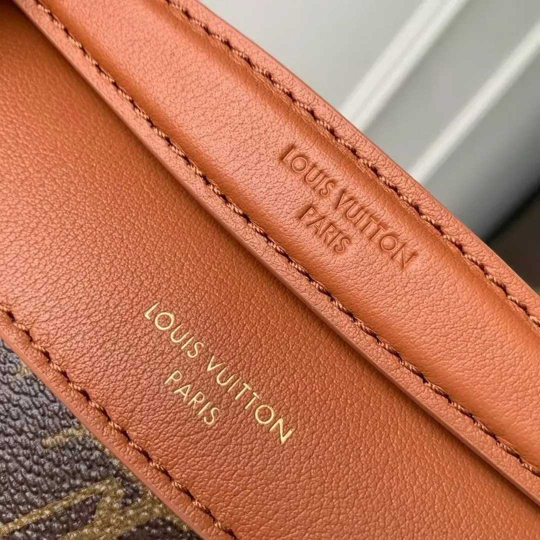 M28611 Madeleine PM Handbag Monogram Cognac Brown Coated Canvas