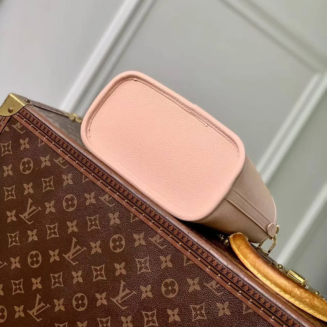 M25657 Reversible Neverfull Bandoulière Inside Out BB Monogram Limestone Cowhide Leather Monogram Coated Canvas