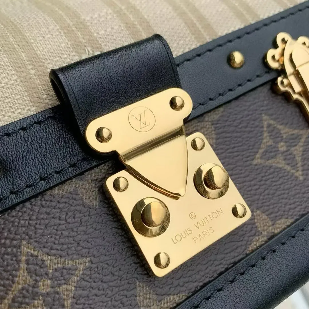M28761 Speedy Bandoulière 22 Trunk Beige Monogram Coated Canvas and Textile