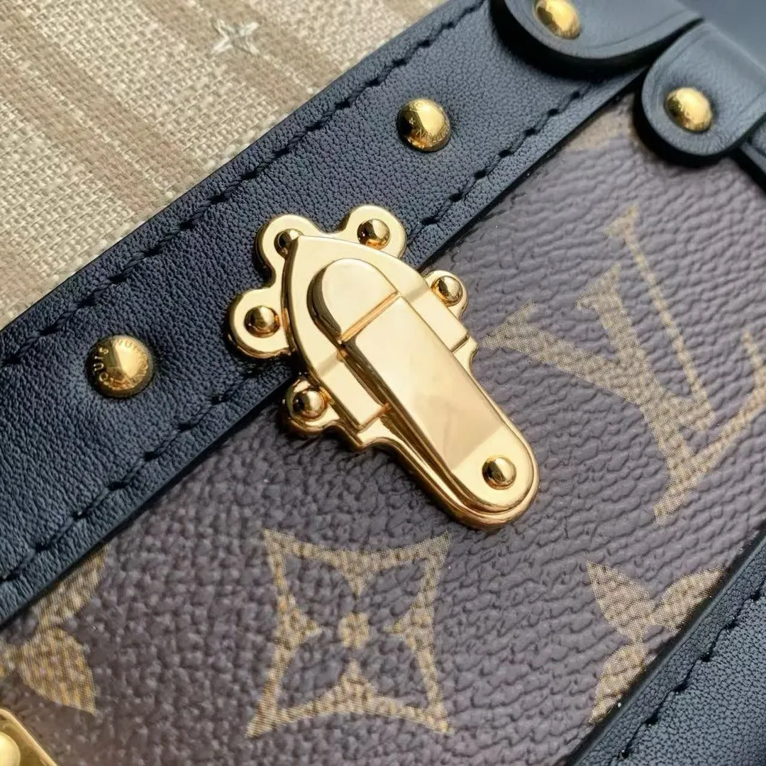 M28761 Speedy Bandoulière 22 Trunk Beige Monogram Coated Canvas and Textile