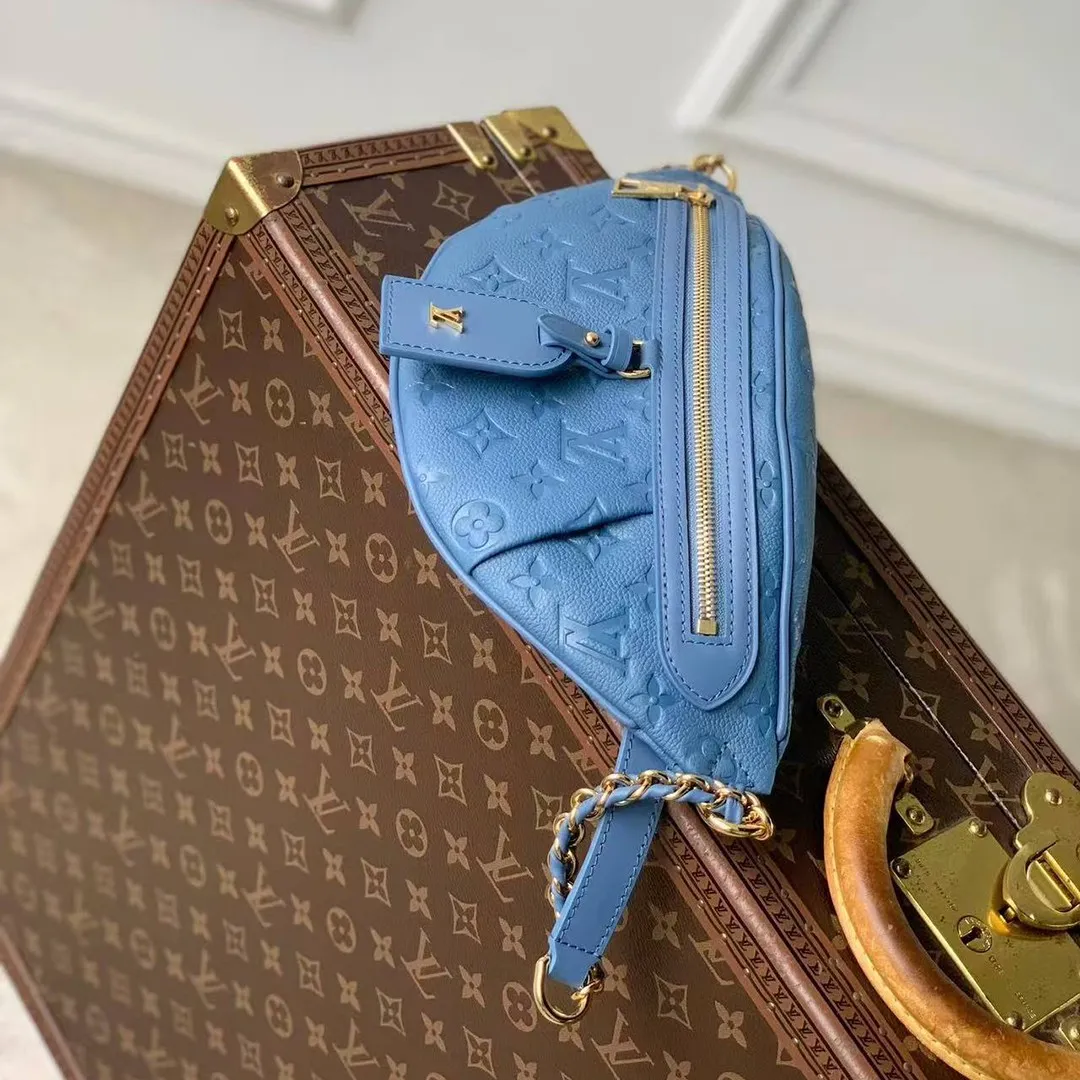 M28356 High Rise PM Denim Blue Monogram Empreinte Leather