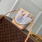 M29029 Nano Noé Bags L.V Stamp Blue Monogram Coated Canvas - M28457 2 M29029 Nano Noé Bags L.V Stamp Blue Monogram Coated Canvas