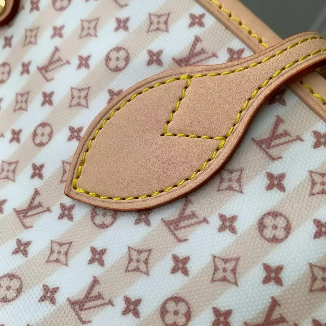 M29483 Neverfull MM Bags L.V Stamp Nude Rose Monogram Coated Canvas