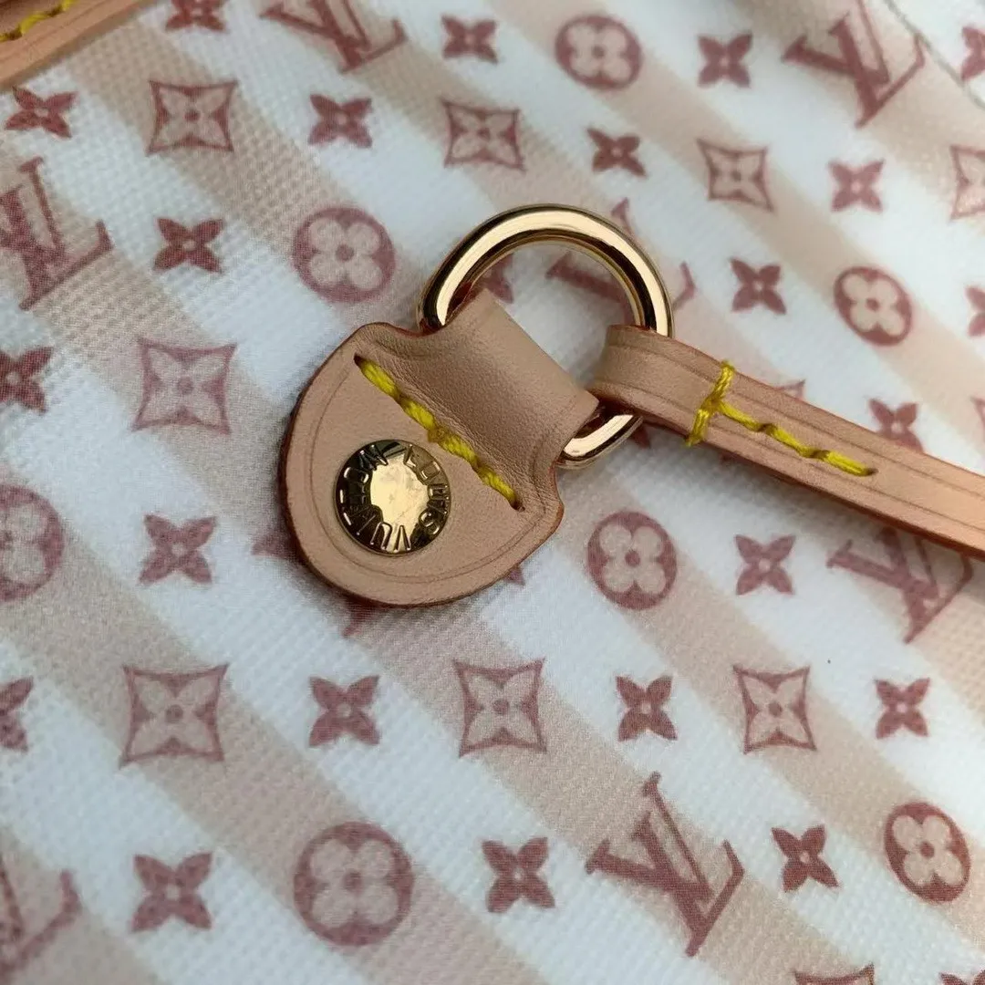 M29483 Neverfull MM Bags L.V Stamp Nude Rose Monogram Coated Canvas