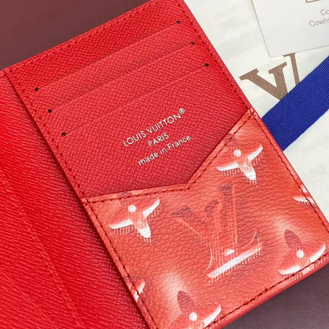 M28624 Pocket Organizer Frozen Grenadine Red Travel Accessories Monogram Heritage Monogram Ice Cubes Coated Canvas