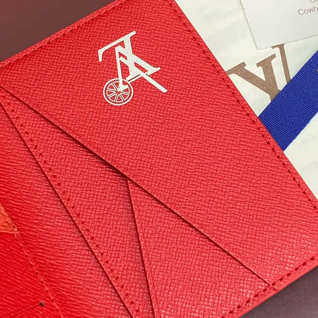 M28624 Pocket Organizer Frozen Grenadine Red Travel Accessories Monogram Heritage Monogram Ice Cubes Coated Canvas